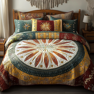 Autumn Glow 3-Piece Quilted Bedding Set NCU0VL939