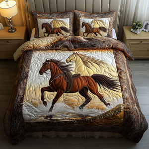 Autumn Trot 3-Piece Quilted Bedding Set NCU0VH1446