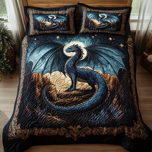 Azure Scales Quilted Bedding Set NCU0DV3973