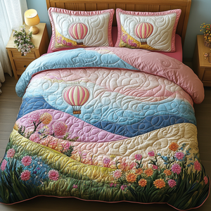 Balloon Odyssey Quilted Bedding Set NCU0DV3409
