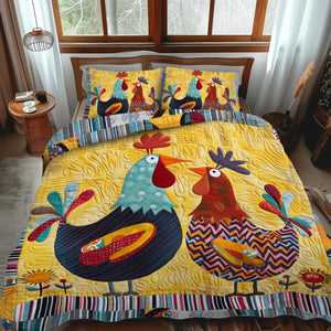 Barnyard Couple 3-Piece Quilted Bedding Set NCU0TH875