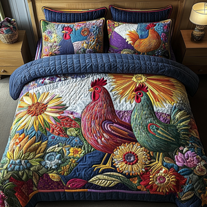 Barnyard Beauty 3-Piece Quilted Bedding Set NCU0VH2810