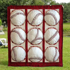 Baseball Bliss Quilted Blanket NCU0TH1452