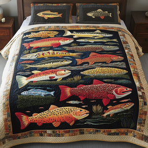 Bass Creek 3-Piece Quilted Bedding Set NCU0VH2097