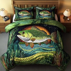 Bass Pride Quilted Bedding Set NCU0DV3817