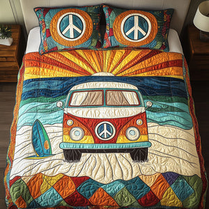 Beach Vibes 3-Piece Quilted Bedding Set NCU0NT3895