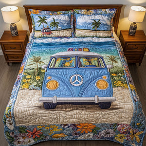 Beachside Freedom 3-Piece Quilted Bedding Set NCU0NT4094