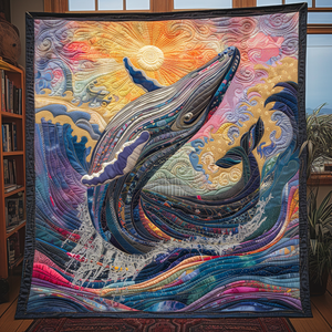 Beautiful Whale Dance Quilted Blanket NCU0DV4267
