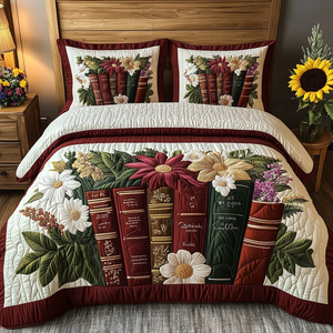 Bedtime Tales 3-Piece Quilted Bedding Set NCU0VL1414