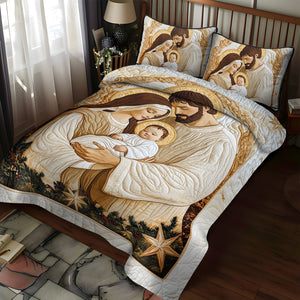 Bethlehem Blessing 3-Piece Quilted Bedding Set NCU0VL749