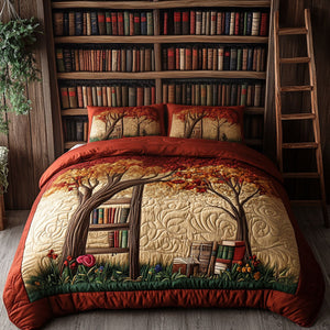 Binding and Bloom 3-Piece Quilted Bedding Set NCU0PT3178