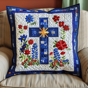 Blessed Flora Quilted Pillow Case NCU0TH1069