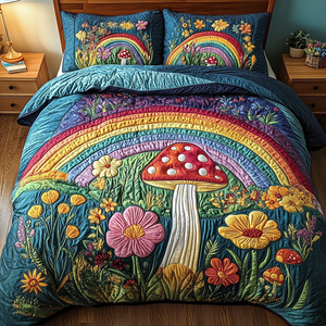 Bloom Glow 3-Piece Quilted Bedding Set NCU0VH2598