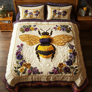 Bloom Guardian 3-Piece Quilted Bedding Set NCU0NT2823