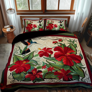 Blooming Beauty 3-Piece Quilted Bedding Set NCU0PT028