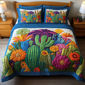 Blooming Desert 3-Piece Quilted Bedding Set NCU0VH675