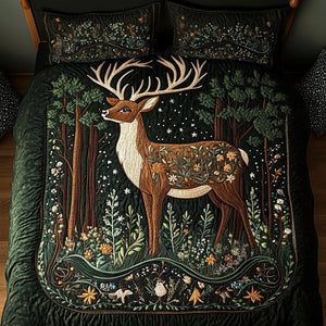 Blooming Grace 3-Piece Quilted Bedding Set NCU0NT3100