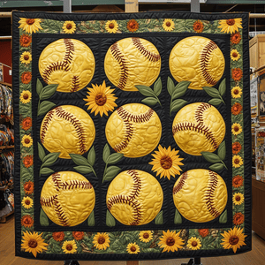 Blooming Home Run Quilted Blanket NCU0TH1491