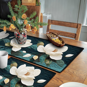 Blooming Tranquility Quilted Table Runner and Quilted Place Mat Set NCU0PT4616