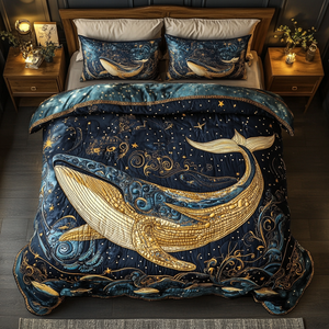 Blue Horizon 3-Piece Quilted Bedding Set NCU0DK3688