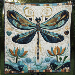 Blue Serenity Quilted Blanket NCU0NT4556