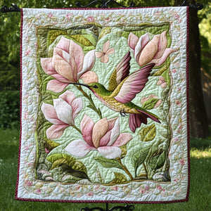 Blush Harmony Quilted Blanket NCU0NT3703