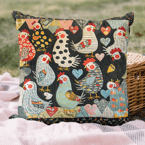 Blushing Hens Quilted Pillow Case NCU0TH1196