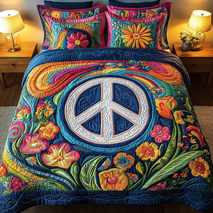 Bohemian Bliss 3-Piece Quilted Bedding Set NCU0VL1155
