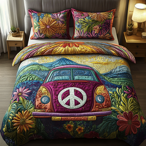Boho Bliss 3-Piece Quilted Bedding Set NCU0VL1384