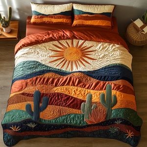 Boho Desert 3-Piece Quilted Bedding Set NCU0VH3577