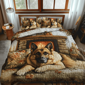 Braveheart Pup Quilted Bedding Set NCU0DV4251