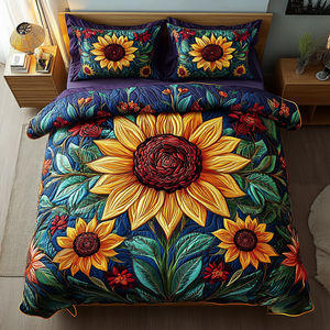 Bright Petals 3-Piece Quilted Bedding Set NCU0DK3532