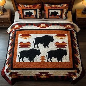 Bronco Blaze 3-Piece Quilted Bedding Set NCU0PT3017