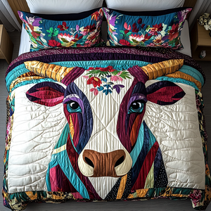 Bull Majesty 3-Piece Quilted Bedding Set NCU0VH3253