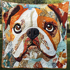 Bulldog Color Burst Quilted Blanket NCU0NT5256