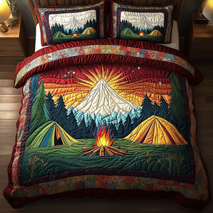 Campfire Nights 3-Piece Quilted Bedding Set NCU0DK5543