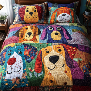Canine Carnival Quilted Bedding Set NCU0DV4244