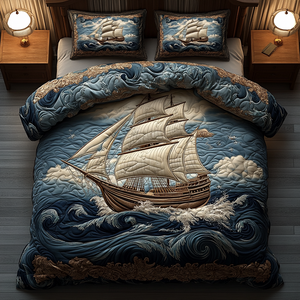 Captain Voyage Quilted Bedding Set NCU0DV2975