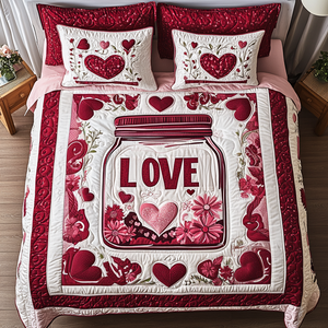Captured Love 3-Piece Quilted Bedding Set NCU0TL2351