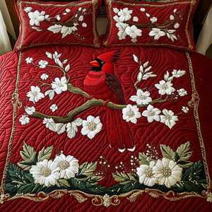 Cardinal Serenity 3-Piece Quilted Bedding Set NCU0VH1118