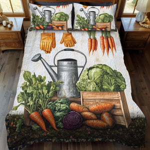 Carrot Patch 3-Piece Quilted Bedding Set NCU0NT1153