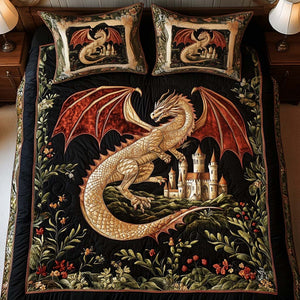 Castle Sentinel 3-Piece Quilted Bedding Set NCU0NT2185