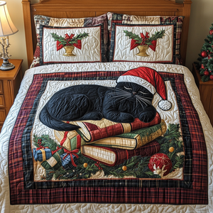 Catnap And Classics 3-Piece Quilted Bedding Set NCU0TL2105