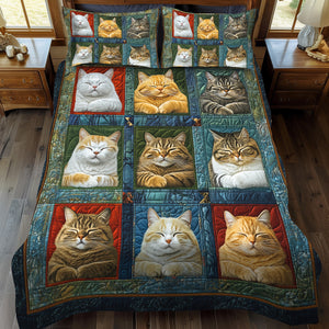 Catnap Comfort 3-Piece Quilted Bedding Set NCU0TL1059