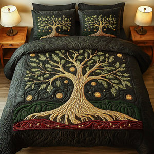 Celestial Canopy 3-Piece Quilted Bedding Set NCU0VH1696