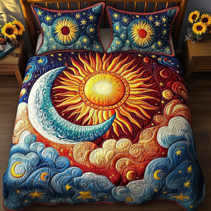 Celestial Comfort 3-Piece Quilted Bedding Set NCU0VL1632