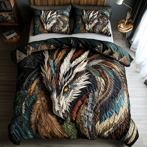 Celestial Drakon 3-Piece Quilted Bedding Set NCU0DK4847