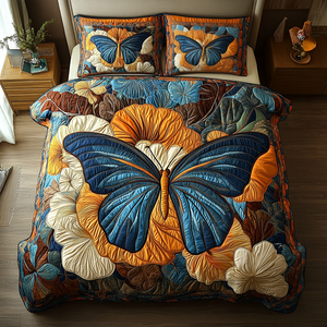 Celestial Flutter 3-Piece Quilted Bedding Set NCU0DK5091