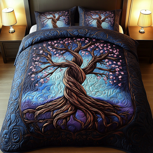 Celestial Grove 3-Piece Quilted Bedding Set NCU0VH1549