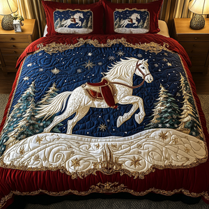 Celestial Hooves 3-Piece Quilted Bedding Set NCU0VH889
